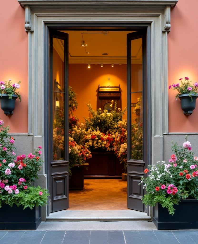 Ingresso del negozio Coral Bloom a Roma